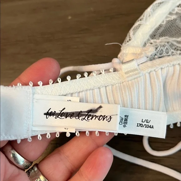 FOR LOVE AND LEMONS DAHLIA WHITE CORSET/BUSTIER LARGE - Picture 13 of 16